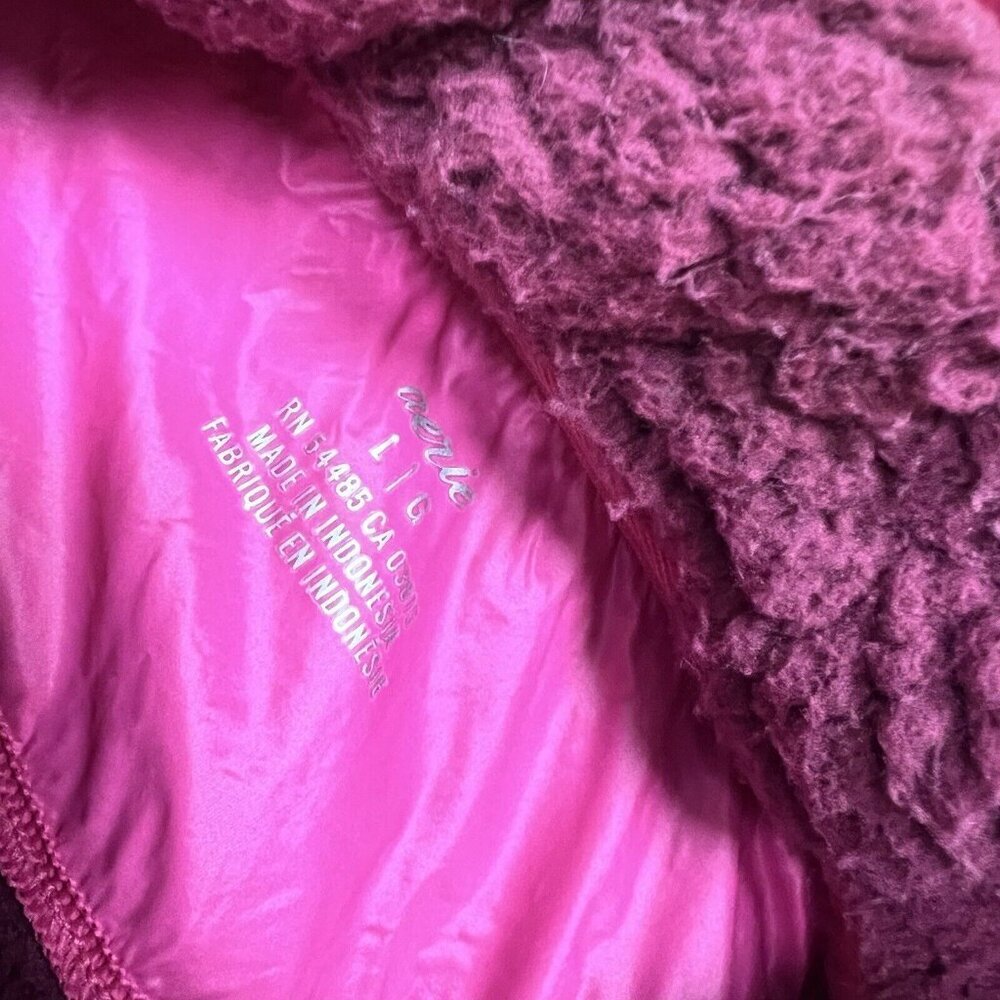 Aerie Sherpa Jacket Pink Long Sleeve 1/4 Zip Women’s Size Large - Picture 10 of 11
